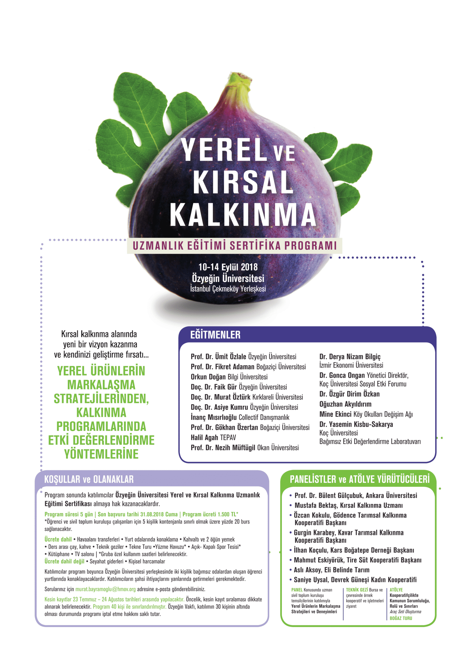 2018 Yerel ve Kırsal Kalkınma Eğitimi Sertifika Programı