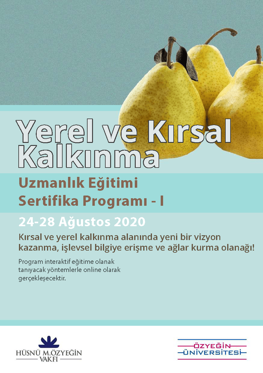 2020-I Yerel ve Kırsal Kalkınma Eğitimi Sertifika Programı