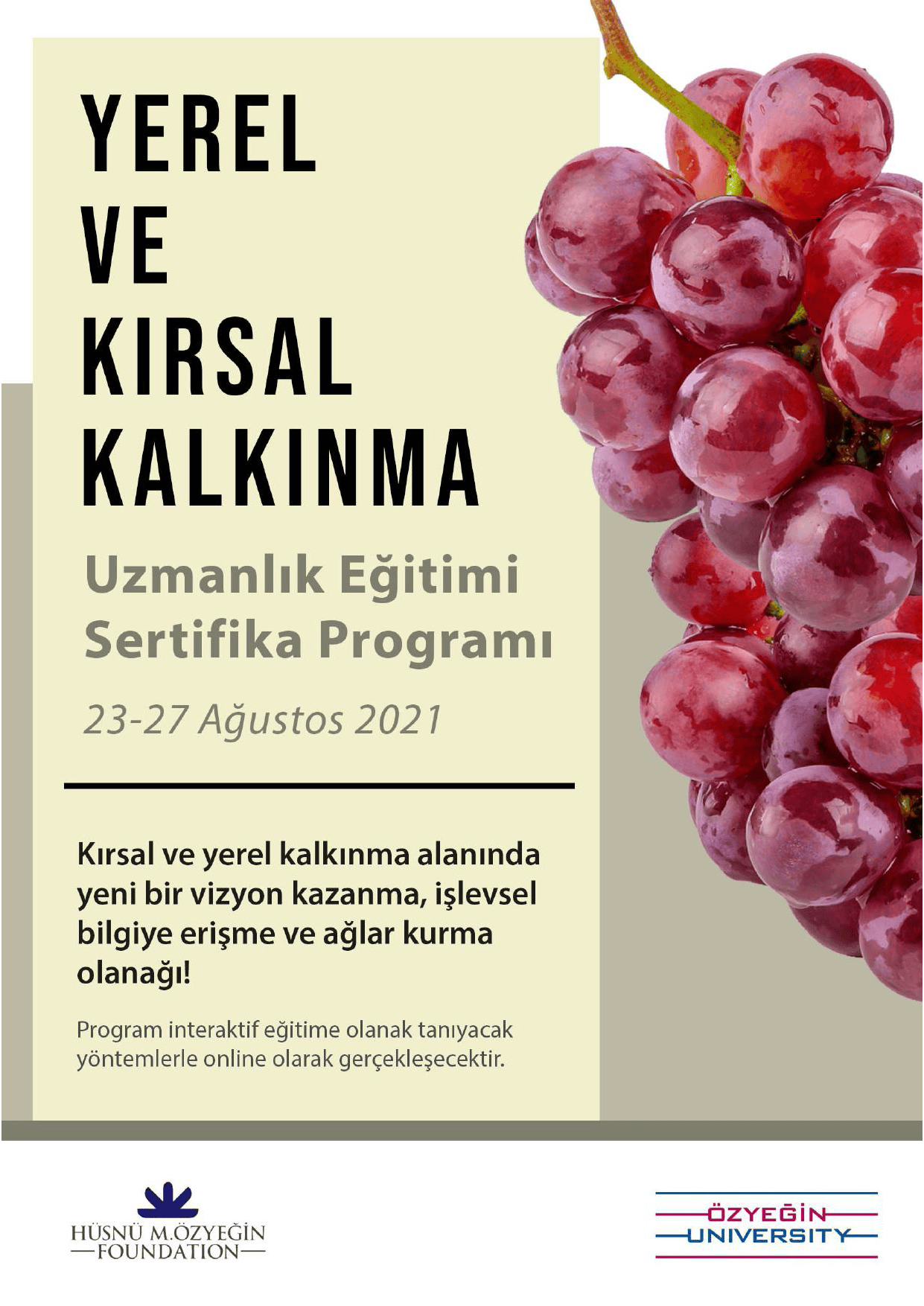 2021 Yerel ve Kırsal Kalkınma Eğitimi Sertifika Programı