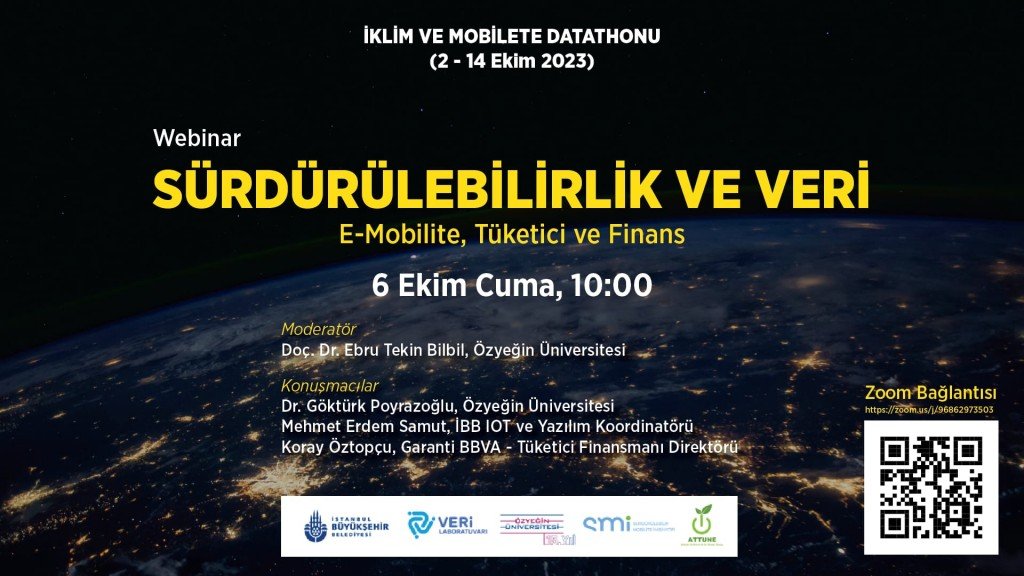 Webinar: Sürdürülebilirlik ve Veri – E-Mobilite, Tüketici ve Finans